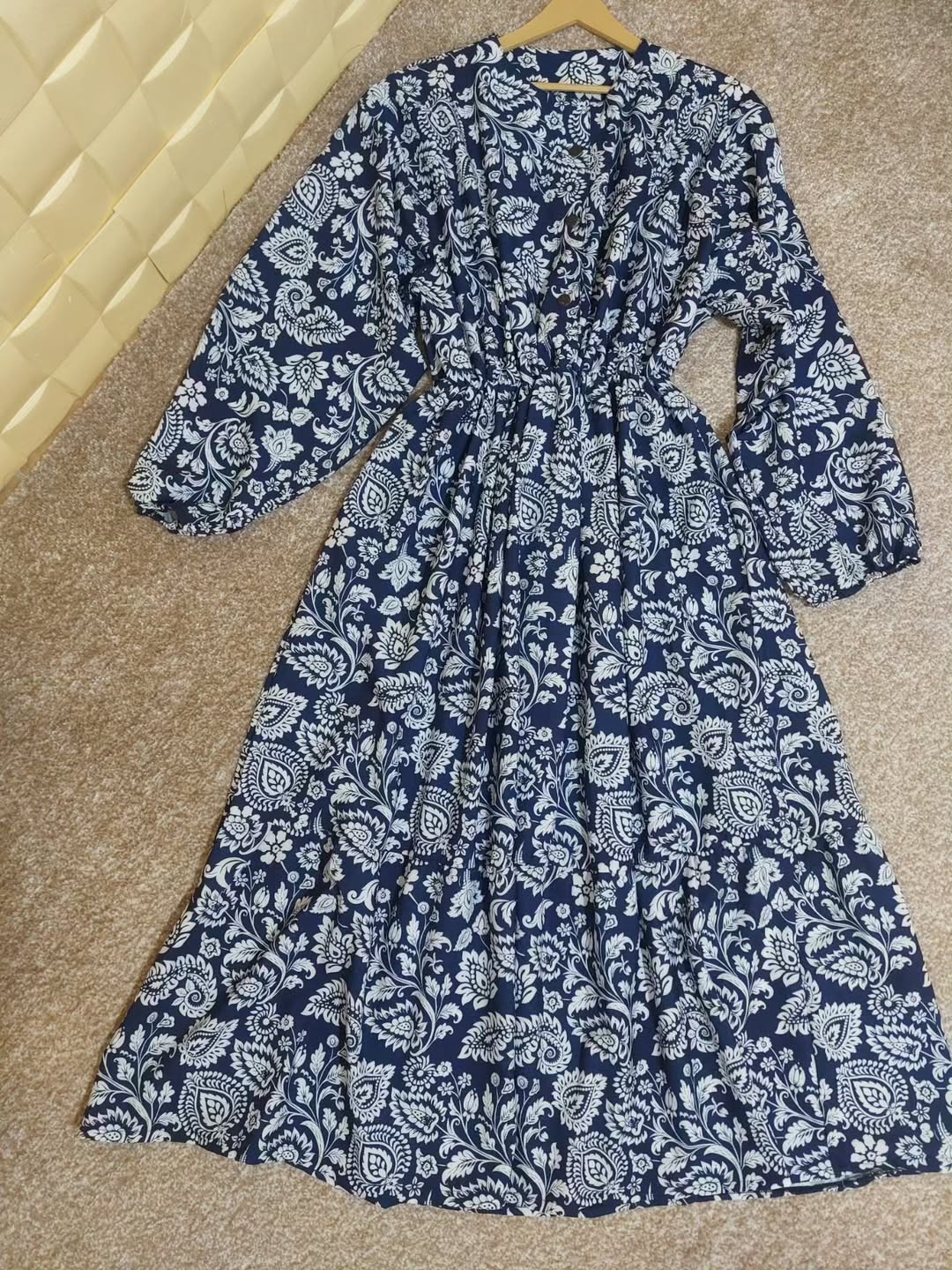 پیراهن ساحلی آستین بلند سایزبزرگ